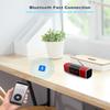 SEMIER Small Digital FM Radio with Bluetooth Speaker, Portable Rechargeable USB/SD Card MP3 Player Radio with Wireless Speaker and Headphone Jack for for Home/Outdoor view 4