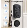 Door Keypad Lock with APP Control, Electronic Keyless Entry Security Lock, IP54 for Home Apartment Short Term Rental, Includes 2 Backup Keys and 20 User Codes view 3