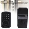 Door Keypad Lock with APP Control, Electronic Keyless Entry Security Lock, IP54 for Home Apartment Short Term Rental, Includes 2 Backup Keys and 20 User Codes view 4
