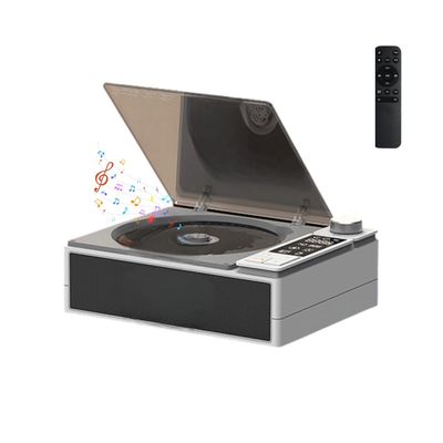 Portable CD Player with Dual Stereo Speakers,Rechargeable Small CD Player with LCD Display,Built-in HiFi Speakers, Remote Control,Supports CD/FM Radio/USB/AUX