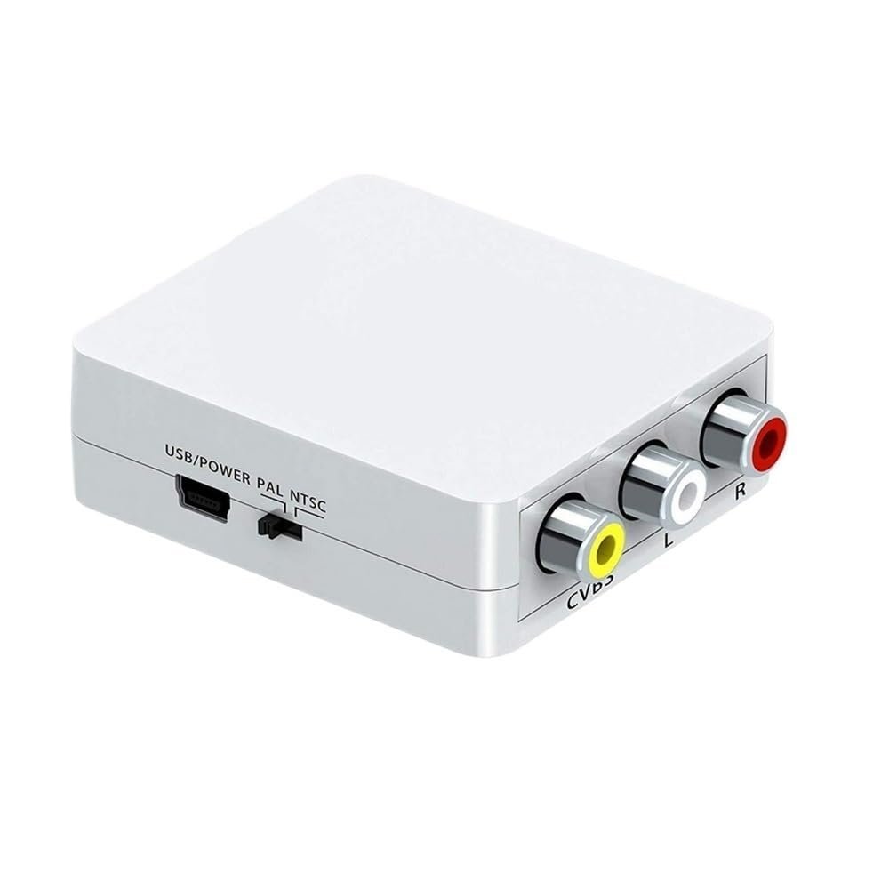 HYAGBCOP V/GA to R/CA Converter Adapter to AV 1080P HD Video VGA2AV for PC TV