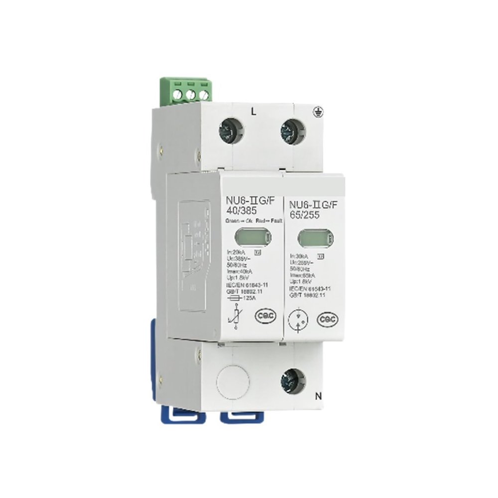 NU6 Surge Protector, NU6-G 65kA/320V 2P(R)
