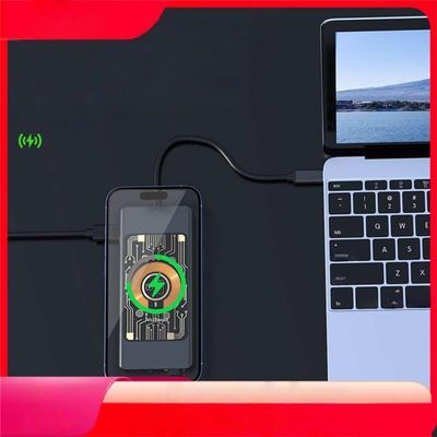 12-in-1 Wireless Charging Hub Docking Station Dual Display with VGA, 3.0/2.0, SD/TF, RJ45 100M, Audio3.5