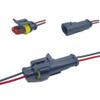 1PCS Water Proof Connector 1/2/3/4Pin Wire Terminal Quick Kit with Wire(3Pin) view 3