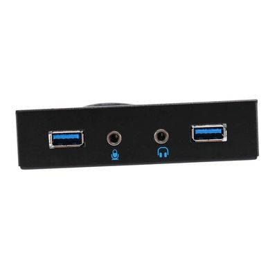 3.5-inch 2X USB 3.0 A hub + HD Audio to 20-pin Header Floppy Disk Front Drive Panel
