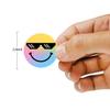 107 Pcs Smiley Face Stickers, Smiling Stickers for Water Bottle Teaching Rewards Notebooks Stationery Toy Laptop Notebook Cup Phone Case Skateboard, 2.5 Inch Diameter view 3