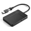 4-in-1 Memory Card Reader USB A/USB C to MS TF SD Card Reader for Laptops and Mobile Phones view 1