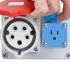 Marhynchus Power Distribution Box - 15A & 32A 5-Pin Industrial Socket with 2-Level Rotating Switch for Indoor/Outdoor Use - Durable & Compact Design for Garden & Garage Setup view 3