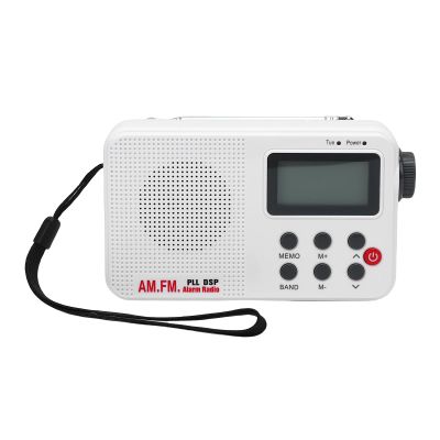 Wisoqu AM FM SW Radio, Portable Digital Tuner with LCD Display, Earphone Jack, Small Radio for Home Travel, Wrist Strap, 5W Speaker, Telescopic Antenna