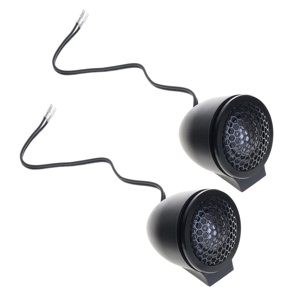 Auto Sound Upgrades Set 2PCS Silk Film Tweeters 150W Power Car Tweeter Speakers 4Ohm Impedance General Fit for Vehicles Silk Film Tweeter for Enhances Sound Clearness