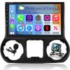 [2+64G] Car Radio for Jeep Wrangler 2015 2016 2017 with Wireless Carplay and Android Auto - 10 Inch Touchscreen Android Car Stereo - DSP/WiFi/GPS/Bluetooth/Mirror Link/SWC + AHD Backup Camera view 1