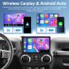 [2+64G] Car Radio for Jeep Wrangler 2015 2016 2017 with Wireless Carplay and Android Auto - 10 Inch Touchscreen Android Car Stereo - DSP/WiFi/GPS/Bluetooth/Mirror Link/SWC + AHD Backup Camera view 4