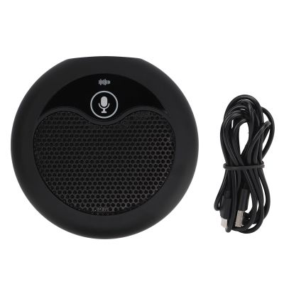 Omnidirectional USB Conference Microphone, Computer Microphone with Noise Reduction, 360 Degree Pick Up Sounds for 5m, USB C Plug and Play for Video Meeting Online Lecture Live Bro