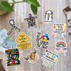 10 Pcs Autism Awareness Stickers Pack  Puzzle Piece Vinyl Decals for Laptop, Water Bottle, Car, Scrapbook, Child with Autism on Board Safety Sticker Set, Support Gift view 2