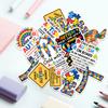 10 Pcs Autism Awareness Stickers Pack  Puzzle Piece Vinyl Decals for Laptop, Water Bottle, Car, Scrapbook, Child with Autism on Board Safety Sticker Set, Support Gift view 3