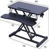Adjustable Laptop Bed Table with Monitor Stand, Folding Office Desk, Portable Computer Desk with Storage Drawers for Work and Gaming, view 2