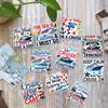 10 Pcs Cruise Stickers Pack  Funny Vacation Travel Vinyl Decals for Scrapbook, Laptop, Water Bottle, Cruise Ship Lover Gift, Nautical Beach Ocean Stickers for Summer Holiday view 1