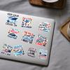 10 Pcs Cruise Stickers Pack  Funny Vacation Travel Vinyl Decals for Scrapbook, Laptop, Water Bottle, Cruise Ship Lover Gift, Nautical Beach Ocean Stickers for Summer Holiday view 2