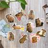 10 Pcs Capybara Stickers Pack  Funny Meme Animal Vinyl Decals for Laptop, Water Bottle, Scrapbook, Cute Capybara Aesthetic Sticker Set, Kawaii Animal Lover Gift view 2