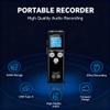Digital Voice Recorder 8 + 32GB, Portable Hand Held Audio Device with Mic and Speaker - Recording, Password Protection, USB Charging for Meetings and Lectures view 2