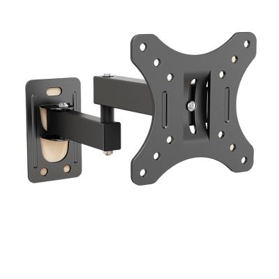Full Motion TV Monitor Wall Mount Bracket Articulating Arms Swivel Tilt Extension Rotation For Most 10-32 Inch Flat Curved TVs(WMX012-2)