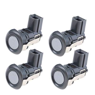4PCS Parking Sensor Car Radar Detector, for, for Mitsubishi, Pajero Montero Outlander Grandis Sport ASX MR587688 8651A056HA 8651A056 Backup Parking Sensor(White)(Silver)