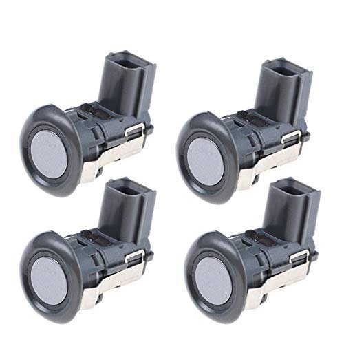 4PCS Parking Sensor Car Radar Detector, for, for Mitsubishi, Pajero Montero Outlander Grandis Sport ASX MR587688 8651A056HA 8651A056 Backup Parking Sensor(White)(Silver)