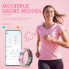 Koepovk Smart Ring for Women & Men,Fitness Ring,Couple Rings,Health Ring Tracker with Heart Rate Monitor,Sleep Ring,Cute Ring,Step Ring, for iOS Android Pink/Blue Inteligente (Pink, #6) view 4