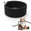 Cord Protector for Pets,10ft-Durable Wires Covers Stop Chewing,Cable Protecter from Chewing, Wires from Rabbits, Cats Dogs and Other Pets Black view 1