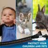 Cord Protector for Pets,10ft-Durable Wires Covers Stop Chewing,Cable Protecter from Chewing, Wires from Rabbits, Cats Dogs and Other Pets Black view 2