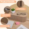 2 Pcs Large Cable Management Box, Plastic Cord Organizer for Power Strips, Surge Protectors, Chargers, Adapters, TV Computer Wires Hider for Home Office Desk, Khaki view 3