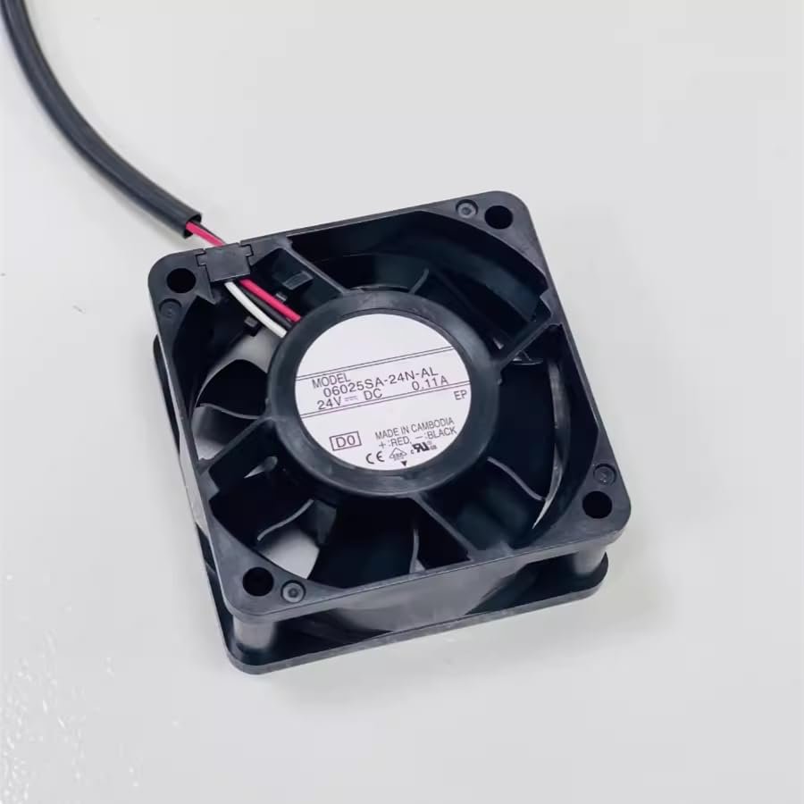06025SA-24N-AL 6025 3-Wire DC24V 0.11A 2.64W 60x60x25mm 6cm Frequency Inverter Cooling Fan