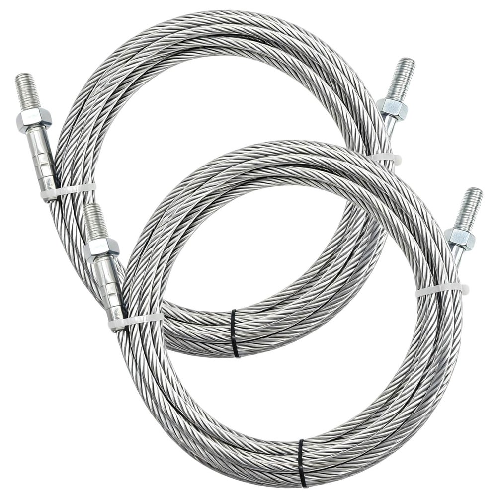 Equalizer Cables N372 BH7529-86 Compatible with Rotary Lift SPO10 SPOA10 A10i A10iP A10iB, 30'4" Cable Set of 2, Replacement Rotary 2-Post Lift Cables