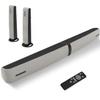 Assistrust Sound Bar for Smart TV, 90W Soundbar with Bluetooth 5.3/ARC/Optical/AUX Connect, Auto Volume Boost, 3 Customizable Equalizer Modes, 2 in 1 Detachable Soundbar for TV/PC/Gaming/Projectors view 1