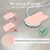 Vrebrey Wallet Tracker Card, Slim Rechargeable Bluetooth Item Locator, Smart Finder Compatible with Apple Find My for Wallet, Luggage, Passport, IP68 Waterproof (iOS Only) (Carbon Fiber Pink) view 4