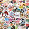 100 PCS Book Stickers for Kindle, Holographic Thickened Aesthetic Reading Bookish Vinyl Stickers for Kindle Water Bottles| Easier to Peel Off| Scratch & Fade Resistant| No Curling| Reusable view 1