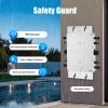 1200W Solar Grid Tie Micro Inverter with AC Data Monitoring Display Screen,Micro Inverter Solar Grid Tie Microinverter IP65 Waterproof, for 30V or 36V Solar Panel view 2