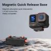 Dpofirs Magnetic Base with Camera Mount, for X5 for Ace Pro 2, Silicone Pad, Lightweight for Cage, Bracket, Tripod view 2