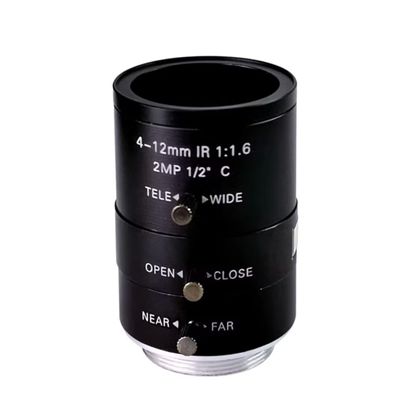 4-12mm Varifocal CCTV Lens for 2MP 1/2'' Sensor C Mount