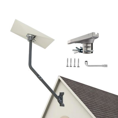 cekay Starlink Gen 3 Mount Kit, Adjustable Wall Roof Mount for Starlink V3 Standard Dish, 33.5" J Pole with Pipe Adapter, Reversible Standoff Arm, 360 Rotation, 20 Tilt, Heavy Duty Outdoor Mount