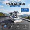 cekay Starlink Gen 3 Mount Kit, Adjustable Wall Roof Mount for Starlink V3 Standard Dish, 33.5" J Pole with Pipe Adapter, Reversible Standoff Arm, 360 Rotation, 20 Tilt, Heavy Duty Outdoor Mount view 4