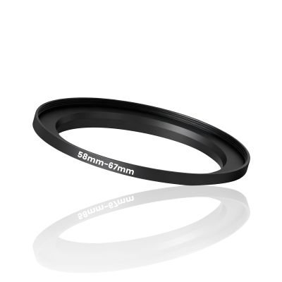 58mm-67mm Step Up Ring Adapter Filter, Metal Lens Filter Adapter Rings Universal Camera Stepping Ring 58mm Lens to 67mm UV/ND/CPL Filters Lenses Hoods & Threaded Converters Accessories