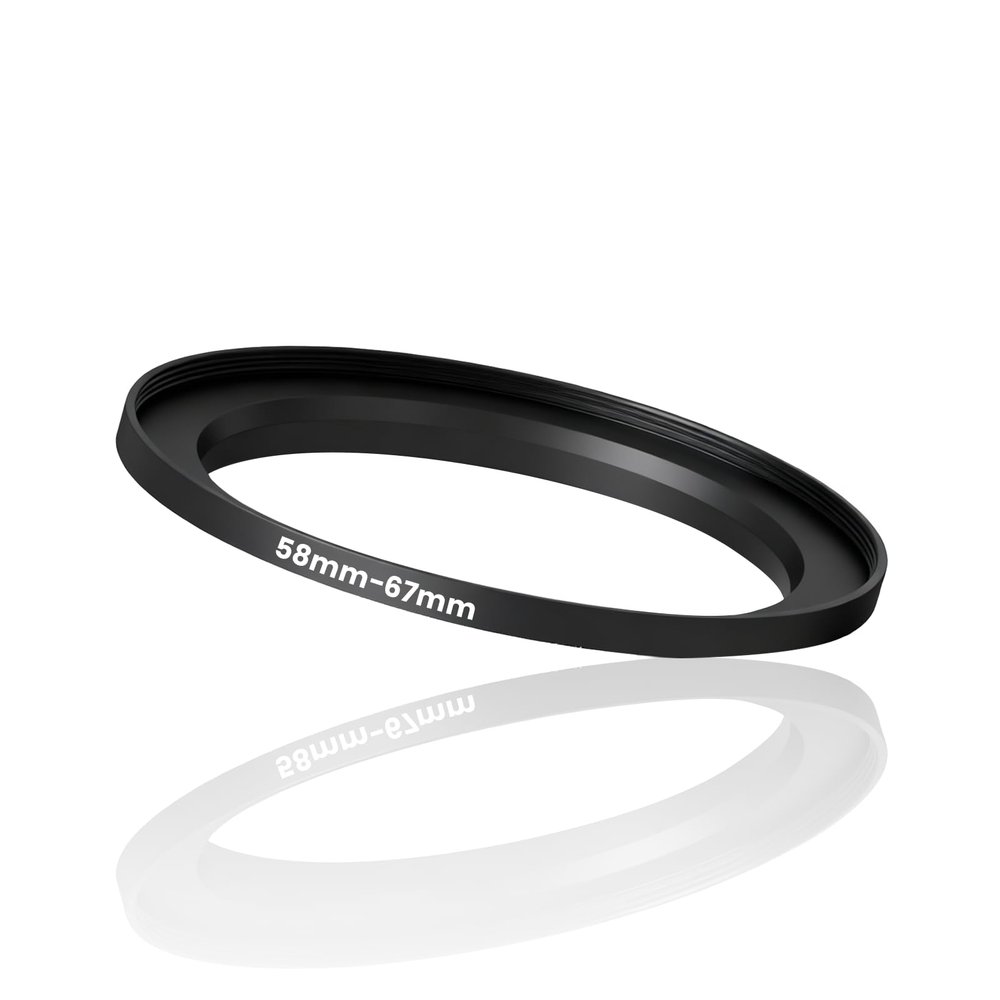 58mm-67mm Step Up Ring Adapter Filter, Metal Lens Filter Adapter Rings Universal Camera Stepping Ring 58mm Lens to 67mm UV/ND/CPL Filters Lenses Hoods & Threaded Converters Accessories