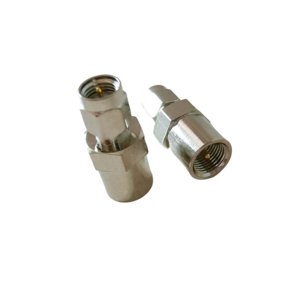 10Pcs SMA-FME Adapter SMA Male to FME Male Plug Straight Adapter Connector