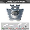 cekay Starlink Mount Kit, Adjustable Wall/Roof Mounting Kit Compatible with Starlink Gen3 Standard Dish (Includes 16.5" Pole and Adapter) view 3