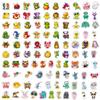100 PCS Cute Stickers, Holographic Laminated Thickened Vinyl Big-Eye Animal Water Bottle Sticker Classroom| Easier to Peel Off| Scratch & Fade Resistant| No Curling| Reusable view 3