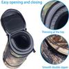 ZZQ&CCF Camera Lens Pouch Bag for Canon RF 200-800mm F6.3-9, Large Thick Lens Carry Bag, Water Resistant Protective Camera Lens Pouch for Super-telephoto Zoom#Black Camo view 3