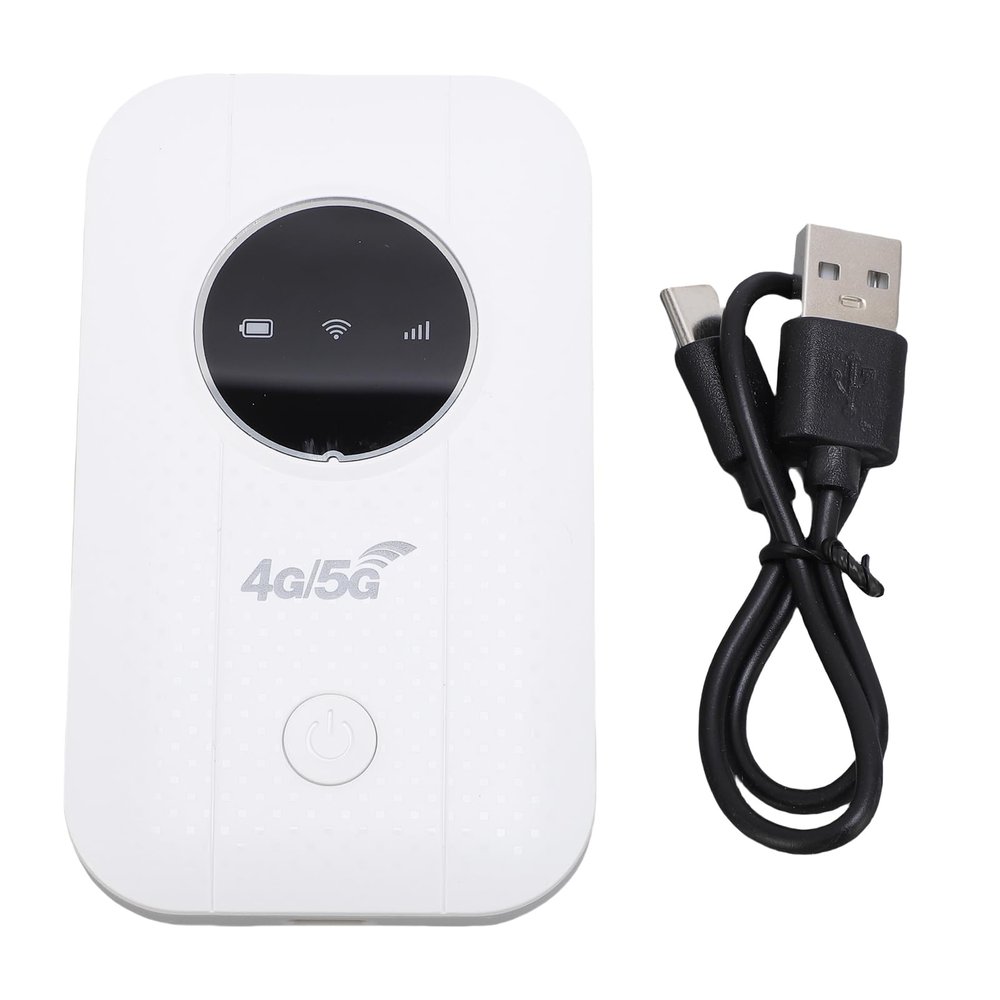XUMIUZIY 4G 5G WiFi Mobile Hotspot, Portable WiFi Router with SIM Card Slot for Travel Business Camping RV, Supports 10 Devices 300Mbps LTE CAT4