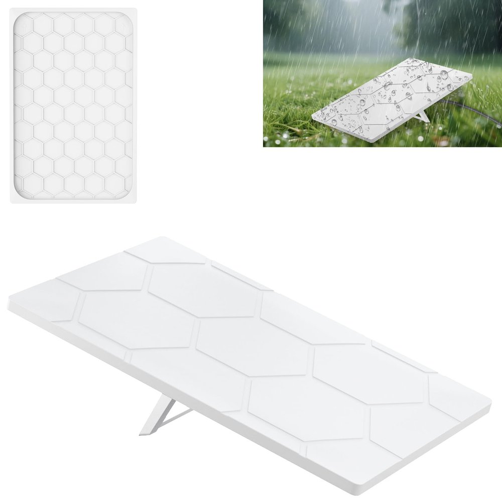 Protective Case for Starlink Gen 3, Starlink Standard Gen 3 Cover Case, Shockproof Silicone Protector Cover for Standard Satellite Dish - Anti Hail, UV Resistant, Impact Protection for Roof, RV White