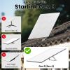 Protective Case for Starlink Gen 3, Starlink Standard Gen 3 Cover Case, Shockproof Silicone Protector Cover for Standard Satellite Dish - Anti Hail, UV Resistant, Impact Protection for Roof, RV White view 2